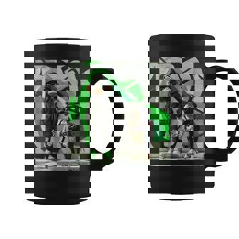 面白い猿と犬のグラフィックストリートウェアクールなデザイン 男性用 コーヒーマグ - Kawaiitshirt