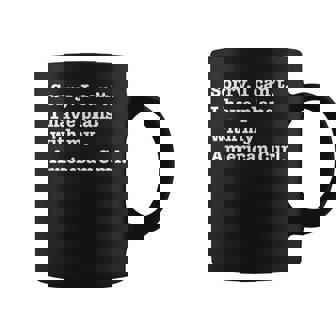 面白い皮肉 アメリカン カールの猫との計画があります コーヒーマグ - Kawaiitshirt