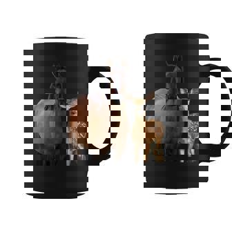 馬 鹿 面白いtシャツ バカ メンズ おもしろ 面白い 服 オリジナル おもしろグッズ ネタ 動物 ウマ シカ コーヒーマグ - Kawaiitshirt