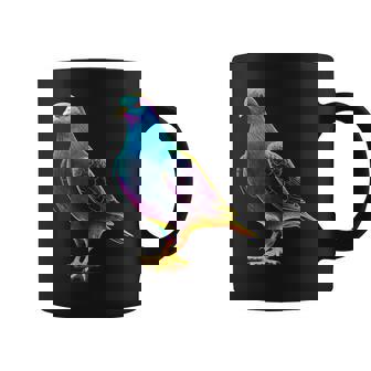 鳩 カラフル 動物 動物園 アートワーク 鳩 コーヒーマグ - Kawaiitshirt