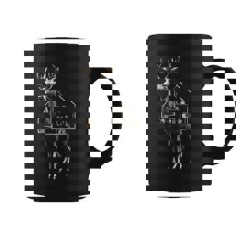 鹿 アート 図工 家 動物 イラスト グラフィック 鹿 コーヒーマグ - Kawaiitshirt