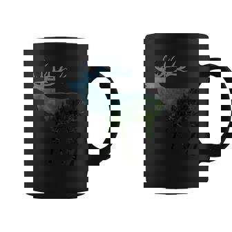 鹿と木 赤い鹿 ダム 鹿 森 木 雄鹿 コーヒーマグ - Kawaiitshirt