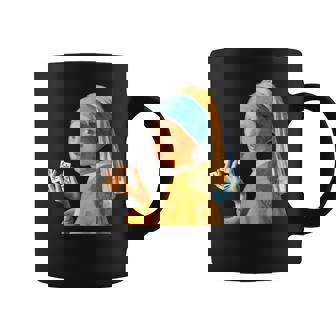 麻雀 牌 おもしろ ネタ フェルメール グッズ 服 面白いtシャツ 面白い メンズ 雀士 プレゼント おしゃれ コーヒーマグ - Kawaiitshirt