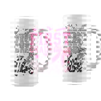 1St First Grade Vibes Back To School Coquette Teacher Girl Coffee Mug | Mazezy