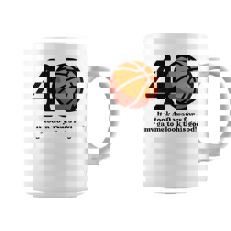 40 Años Jugador De Baloncesto Cumpleaños 40 Taza de café - Regaloses