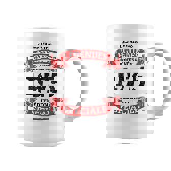 50E Anniversaireintage Les Légendesont Nées En 1975 Tasse - Cadeauxyz