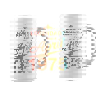 50Th Birthday 1975年4月生まれ 50歳 ヴィンテージ 長袖tシャツ コーヒーマグ - Kawaiitshirt