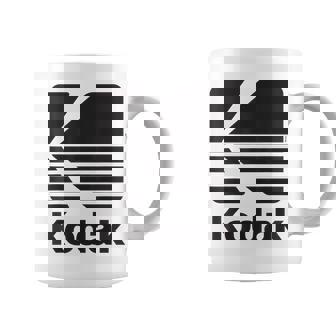 80年代ヴィンテージコダックロゴ ブラック コーヒーマグ - Kawaiitshirt