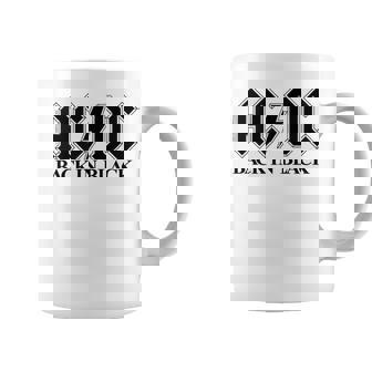 AcDcロックミュージックバンドバックブラックロゴ。 コーヒーマグ - Kawaiitshirt
