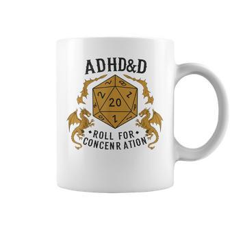 Adhd&D Roll For Concentration Rpg Humor Coffee Mug - Thegiftio