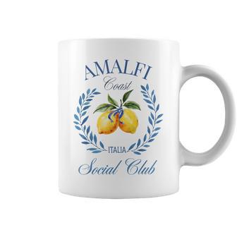 Amalfi Coast Lemon Italy Vintage Summer Travel Social Club Coffee Mug - Thegiftio