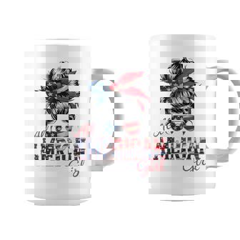 All American Girls 4Th Of July Messy Bun Coffee Mug - Thegiftio UK