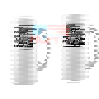Ancienne Camionnette Drapeau Américain 4 Juillet Tasse - Cadeauxyz