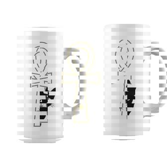 Ankh & Cat デザイン – スピリチュアル瞑想アート コーヒーマグ - Kawaiitshirt