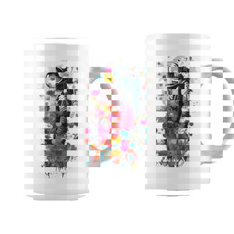 Astronaute Entouré De Fleurs Colorées Tasse - Cadeauxyz