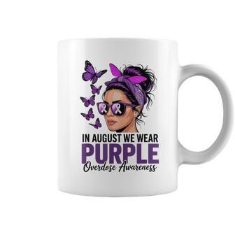 In August We Wear Purple International Overdose Awareness Coffee Mug - Thegiftio