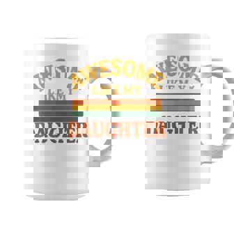 Awesome Like My Daughter レトロ親子絆ファミリー誇り娘 コーヒーマグ - Kawaiitshirt