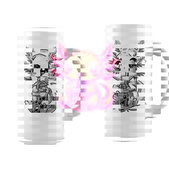 Axolotl Boba Tea Bubble Tea Cute Axolotl Coffee Mug - Thegiftio