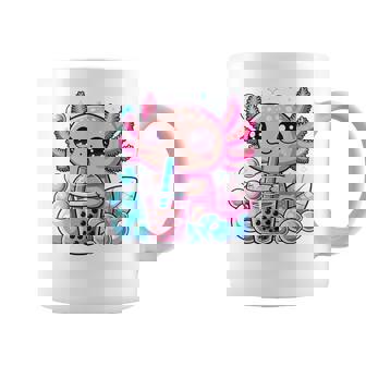 Axolotl Bubble Tea Boba Anime Kawaii Axolotl Coffee Mug - Thegiftio