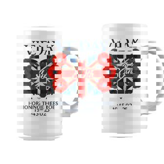 Bandera Del Díae 80 Aniversario 2025 E Day 80-E Day 2025 Cuello Taza de café - Regaloses