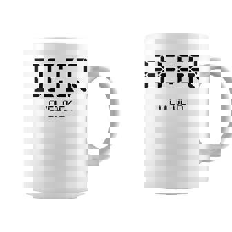 Beer O'clock ビールタイム 面白いギフト ビール愛好家 コーヒーマグ - Kawaiitshirt