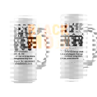 Black Mom Definition Afro African American Mom Mother's Day Coffee Mug | Mazezy