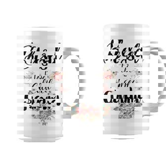 Blessed To Be Called Grandma Floral Cute Coffee Mug - Thegiftio
