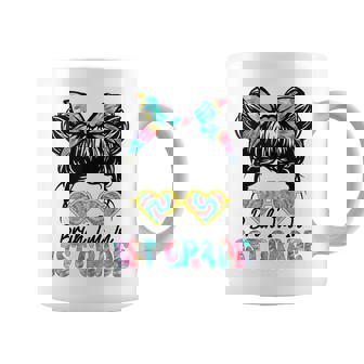 Bruh Im In 1St Grade Messy Bun First Day Of School Girls Coffee Mug | Mazezy