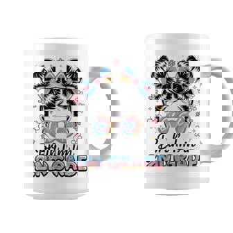 Bruh Im In 2Nd Grade Messy Bun First Day Of School Girls Coffee Mug | Mazezy