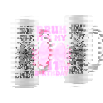 Bruh It's My 11Th Birthday Girls Ns Coquette Bow Coffee Mug - Thegiftio
