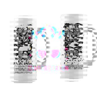 Bruh Im In Kindergarten Messy Bun First Day Of School Girls Coffee Mug | Mazezy