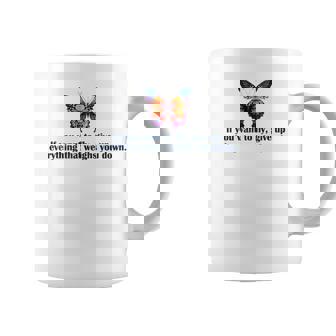 Butterfly Graphic Print If You Want To Fly Cute Slogan Coffee Mug - Monsterry