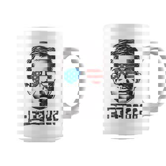 Buttigieg For President 2028 Us Flag Glasses Pete 2028 Coffee Mug - Thegiftio UK