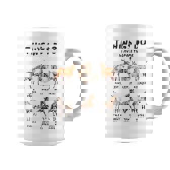 Caballos Cosas Que Hago En Mi Tiempo Libre Taza de café - Regaloses