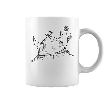 Casqueiking Avec Petit Oiseau Et Fleur Tasse - Cadeauxyz