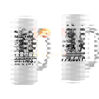 Chick Or Treat Halloween Pumpkin Ghost Spooky Chicken Coffee Mug - Monsterry