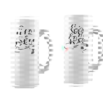 Ciao Bella Italian Flag Heart Italy Souvenir Coffee Mug - Thegiftio