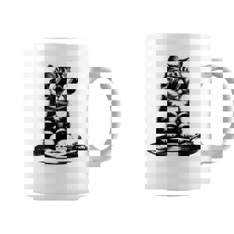 Cool Dj Cat ビニールレコード愛好家 コーヒーマグ - Kawaiitshirt