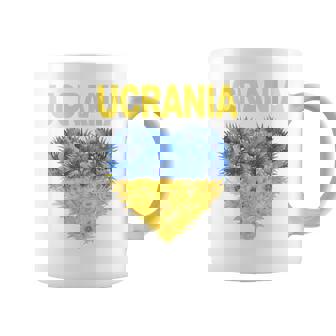 Corazón Ucraniano Ucrania Cuello Taza de café - Regaloses