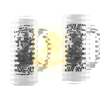 Country Cowboy Frog Rodeo Cowgirl Western Diddly Squat Coffee Mug - Monsterry