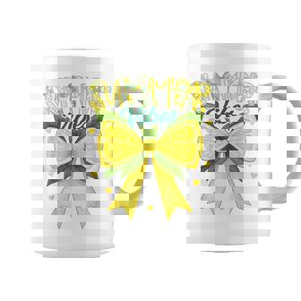 Cute Lemon Tropical Fruits Coquette Bows Summer Vibes Girl Coffee Mug - Thegiftio