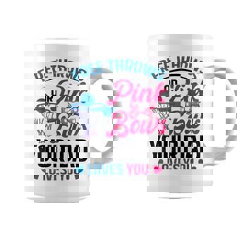 Dad Loves You Free Throw Or Pink Bows 性別発表 コーヒーマグ - Kawaiitshirt