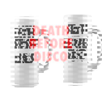 Death Before Disco Inspired メンズ レディース 80年代レトロ コーヒーマグ - Kawaiitshirt
