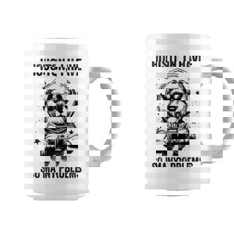 Dog Dad Mompace ヒューストン問題ミニチュアシュナウザー コーヒーマグ - Kawaiitshirt