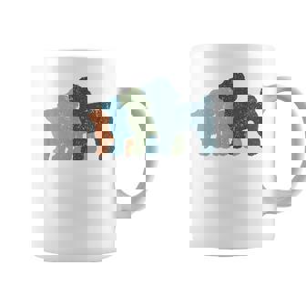 Dog Mom & Dad シルエット ヴィンテージトイプードル コーヒーマグ - Kawaiitshirt