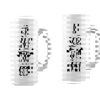 Eatleep Gym Repeat Gimnasio Divertido In Mangas Taza de café - Regaloses