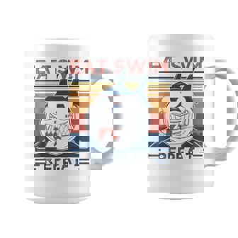 Eatwim Repeat Amantes Del Tiburón Retrointage Para Laemana Taza de café - Regaloses