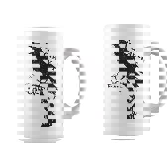 F-Caw-F Black Crow Pun Bird Cawing Grunge Coffee Mug - Thegiftio