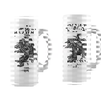 F-Caw-F Black Crow Pun Bird Cawing Grunge Coffee Mug | Mazezy
