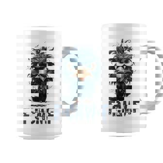 F-Caw-F Cuervo Negro Pájaro Negro Divertido Cuervo F-Caw-F Cuello Taza de café - Regaloses